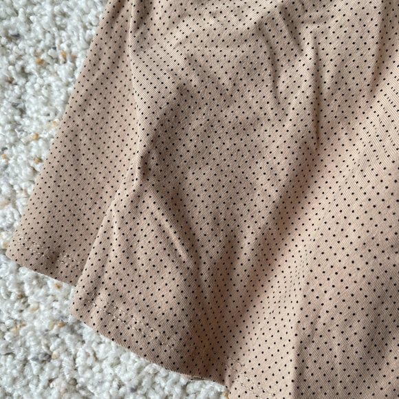 Brand New Remie Girl Size 6 Mocha Microdot Dress - Picture 3 of 4
